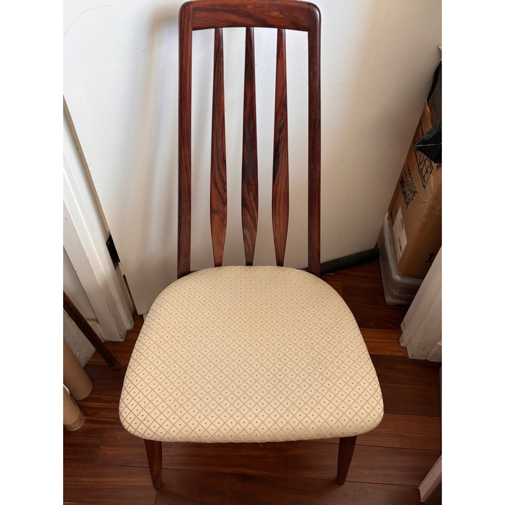 vintage 1960s "Eva" dining chair designed by Niels Koefoed for Koefoeds Møbelfa
